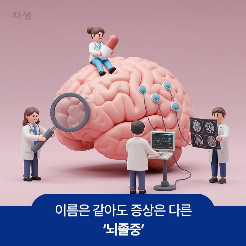 뇌혈관의 다양한 증상으로 발생하는 뇌졸중과 뇌 이미지