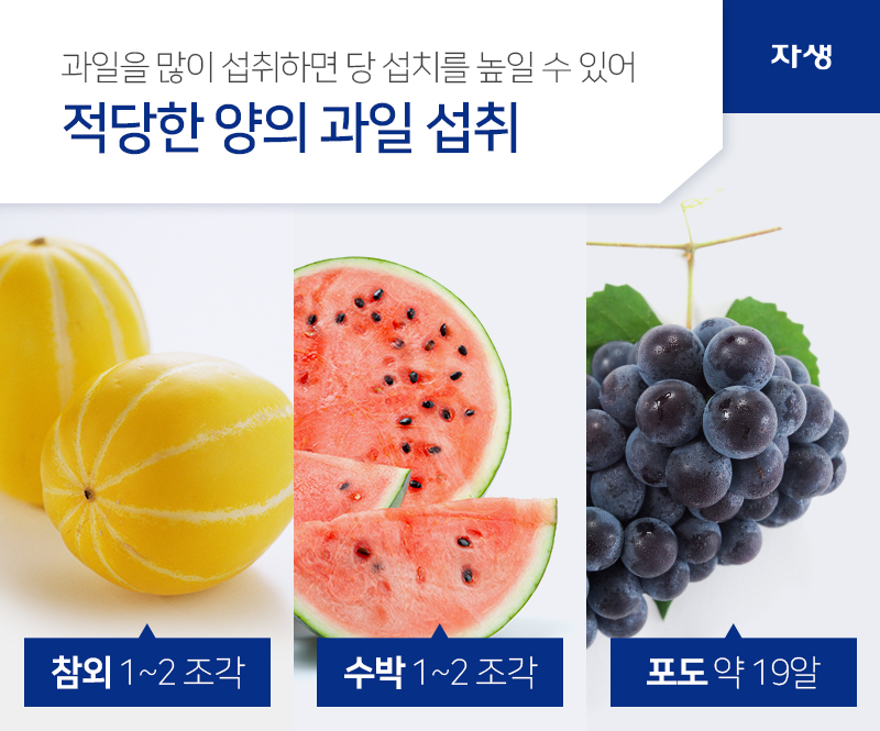 과일을 많이 섭취하면 당 섭취를 높일 수 있어 적당한 양의 과일 섭취 | 자생의료재단