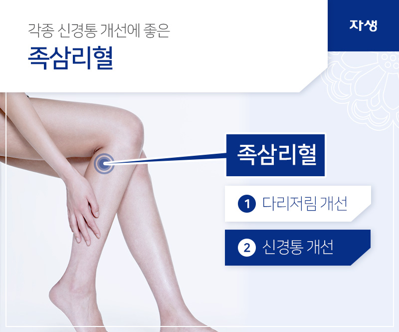 각족 신경통 개선에 좋은 족삼리혈 | 자생한방병원ㆍ자생의료재단