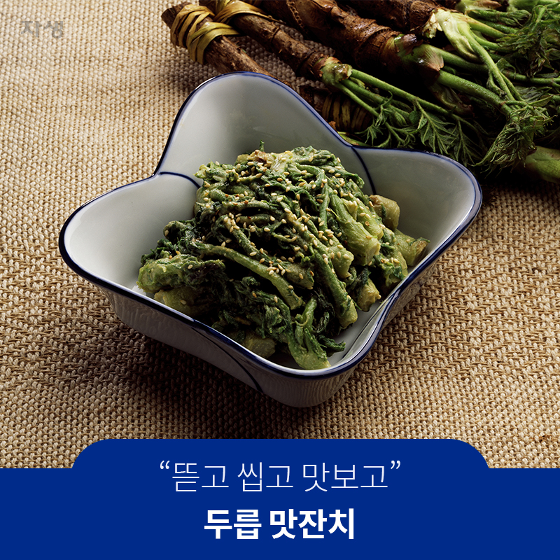 뜯고 씹고 맛보고 두릅 맛잔치  | 자생한방병원·자생의료재단