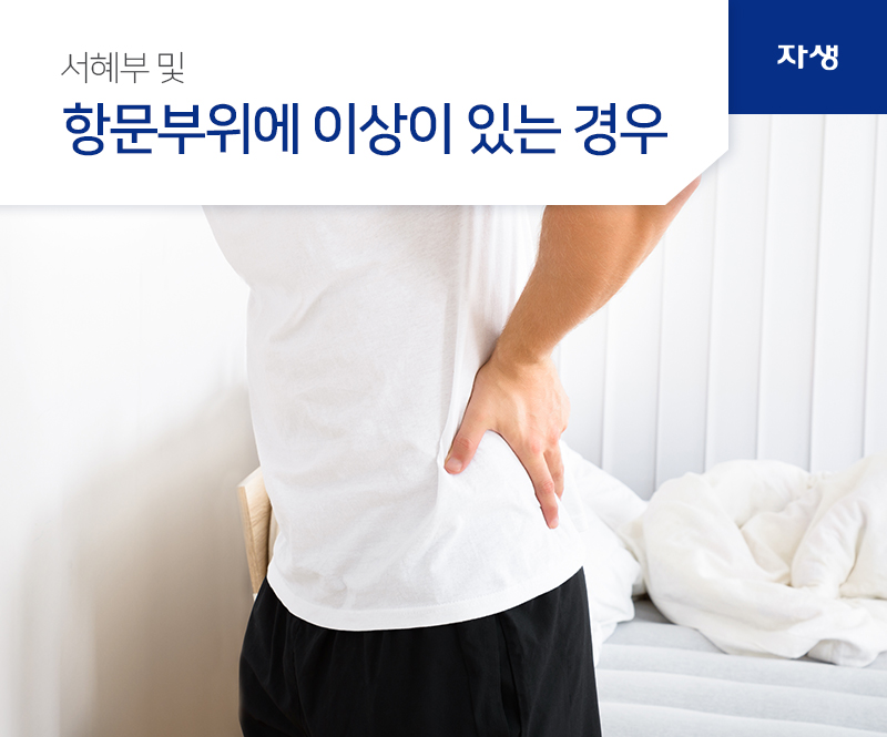 서혜부 및 항문부위에 이상이 있는 경우 | 자생의료재단