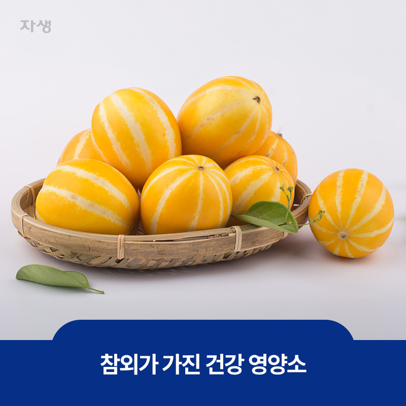 건강 영양소를 가진 참외 이미지