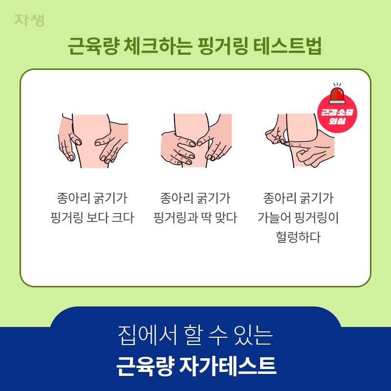 참고이미지 : 집에서 할 수 있는 근육량 자가테스트 2가지 | 자생한방병원·자생의료재단