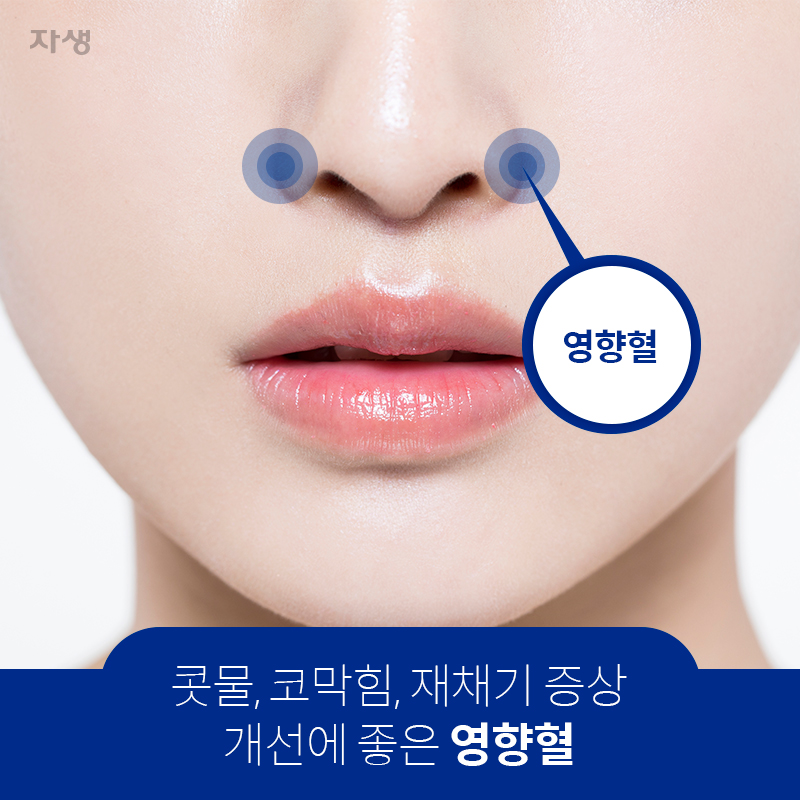 콧물, 코막힘, 재채기 증상 개선에 좋은 영향혈 | 자생한방병원ㆍ자생의료재단