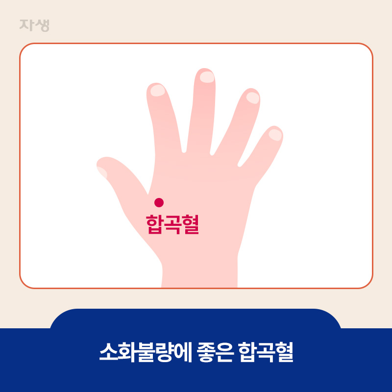 소화불량에 좋은 합곡혈 위치