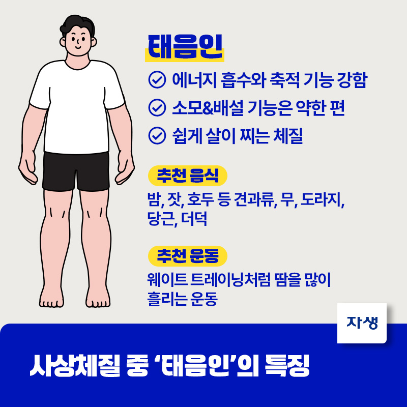 사상체질 중 태음인의 특징 안내