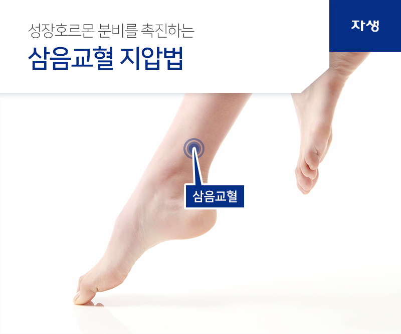 성장호르몬 분비를 촉진하는 삼음교혈 지압법 | 자생의료재단