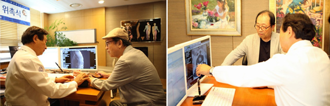 MRI, X-Ray, 혈액 검사 등 정밀 검사를 통해 척추 관절 및 전반적인 건강상태를 점검해 보는 시간을 가지는 배우 신구 씨